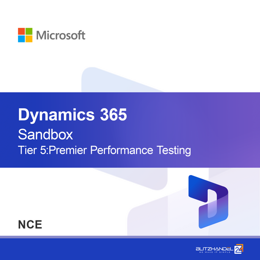 Dynamics 365 Operations - Sandbox Tier 5:Πρωταρχικός Έλεγχος Απόδοσης