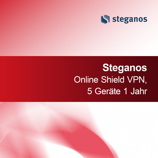 Steganos Online Shield VPN, 5 laitetta 1 vuosi