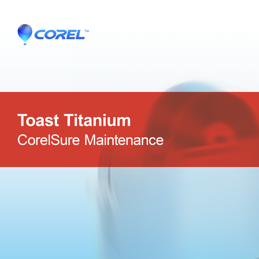 Toast Titanium CorelSure -ylläpito