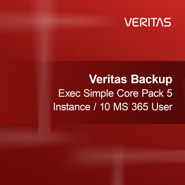Veritas Backup Exec Simple Core Pack 5 instans / 10 MS 365 brugere