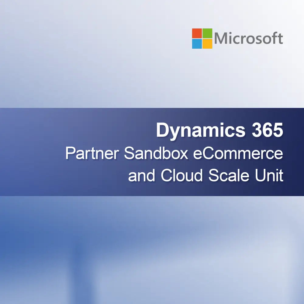 Unidade de Escala em Nuvem e Sandbox de Parceiro de Comércio Eletrônico do Dynamics 365