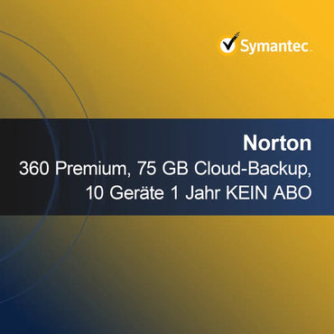 Norton 360 Premium, 75 GB felhőalapú biztonsági mentés, 10 eszköz 1 év NINCS ELŐFIZETÉS